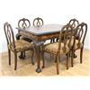 Image 1 : European Walnut Carved Table with 6 Chairs