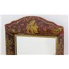 Image 2 : Red Chinoiserie Tole Mirror