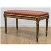 Image 1 : Louis XVI Style Giltwood Upholstered Bench