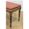 Image 2 : Louis XVI Style Giltwood Upholstered Bench
