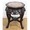 :Chinese Teakwood Marble Insert Low Table