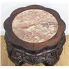 Image 3 : :Chinese Teakwood Marble Insert Low Table