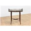Image 2 : Silverplate on Faux Bamboo Base Side Table
