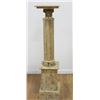 Image 2 : Pair Beige Marble Pedestals