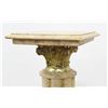 Image 3 : Pair Beige Marble Pedestals