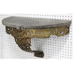 Art Deco Gilt Bronze Wall Console