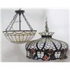 Image 1 : American Colored Beaded Slag Glass Chandelier