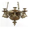Image 3 : Victorian Brass 6-Light Chandelier