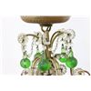 Image 2 : Venetian Green & Clear Glass Hall Chandelier