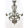Image 1 : Louis XV Style Ormolu & Faceted Glass Chandelier