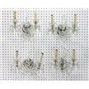Image 1 : Set 4 George III Style Cut Glass 3-Light Sconces