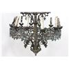 Image 3 : Gothic Revival Cast Brass 20-Light Chandelier