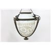 Image 1 : Neoclassic Style Brass, Frosted Glass Hall Lantern