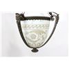 Image 3 : Neoclassic Style Brass, Frosted Glass Hall Lantern