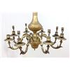 Image 3 : George III Style Gilt Metal 8-Light Chandelier