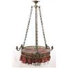 Image 1 : Neoclassic Style Gilt Brass 6-Arm Chandelier