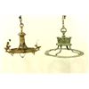 Image 1 : Cast Brass Ceiling Fixture & Brass Chandelier