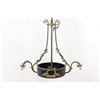 Image 1 : Brass & Patinated Metal 6-Light Chandelier