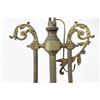 Image 2 : Brass & Patinated Metal 6-Light Chandelier