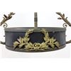 Image 3 : Brass & Patinated Metal 6-Light Chandelier