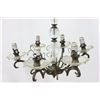 Image 3 : Louis XV Style Metal & Glass 6-Light Chandelier