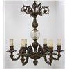 Image 2 : 2 Louis XV Style Metal & Cut Glass Chandeliers