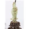 Image 2 : 2 Chinese Carved Quartz & Jade Lamps