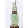 Image 3 : 2 Chinese Carved Quartz & Jade Lamps