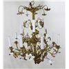 Image 1 : :Louis XV Ormolu & Milk Glass 12-Light Chandelier