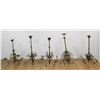 Image 1 : 5 Victorian Brass Gasoliers