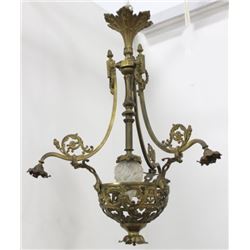 Belle Epoque Gilt Bronze 4-Light Chandelier