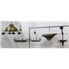 Image 1 : 5 French Brass Chandeliers