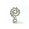 Image 2 : 14K White Gold & Diamond G-Clef Earrings