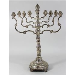 Silver Menorah & 2 Kiddush Cups