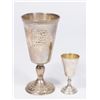 Image 5 : Silver Menorah & 2 Kiddush Cups