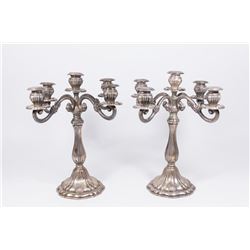 South American Sterling Silver Candelabrum