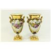 :Pair Gilt Cobalt Ground Paris Porcelain Urns