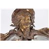 Image 2 : Art Nouveau Style Bronze Figural Artist Mirror