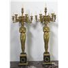 Image 1 : Pair Empire Style Egyptian Revival Candelabra