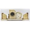 Image 8 : 3 Piece French Art Deco Clock Set