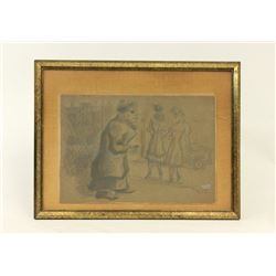 Chaim Gross, Street Scene