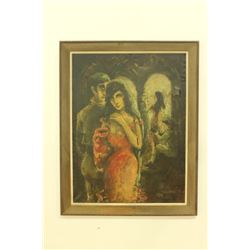 Two Figures in Flamenco Club