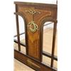 Image 5 : French Bronze Bed with Inlaid Wood Panel