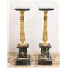 Pair Bronze & Marble Pedestals