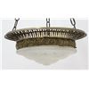 Image 2 : :French Bronze & Frosted Glass Light Fixture