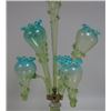 Image 2 : :Victorian Aqua to Green Glass Epergne