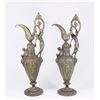 Image 1 : Pair Figural Spelter Ewers