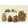 Image 1 : 7 Soapstone Carved Vases & Groupings
