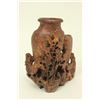 Image 5 : 7 Soapstone Carved Vases & Groupings