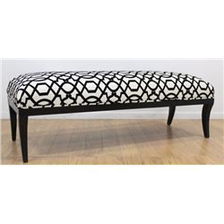 American 50s Ebonized Window Bench